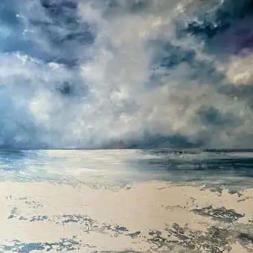 Alchemy of Clouds, a feature landscape painting by Laura Lockhurst